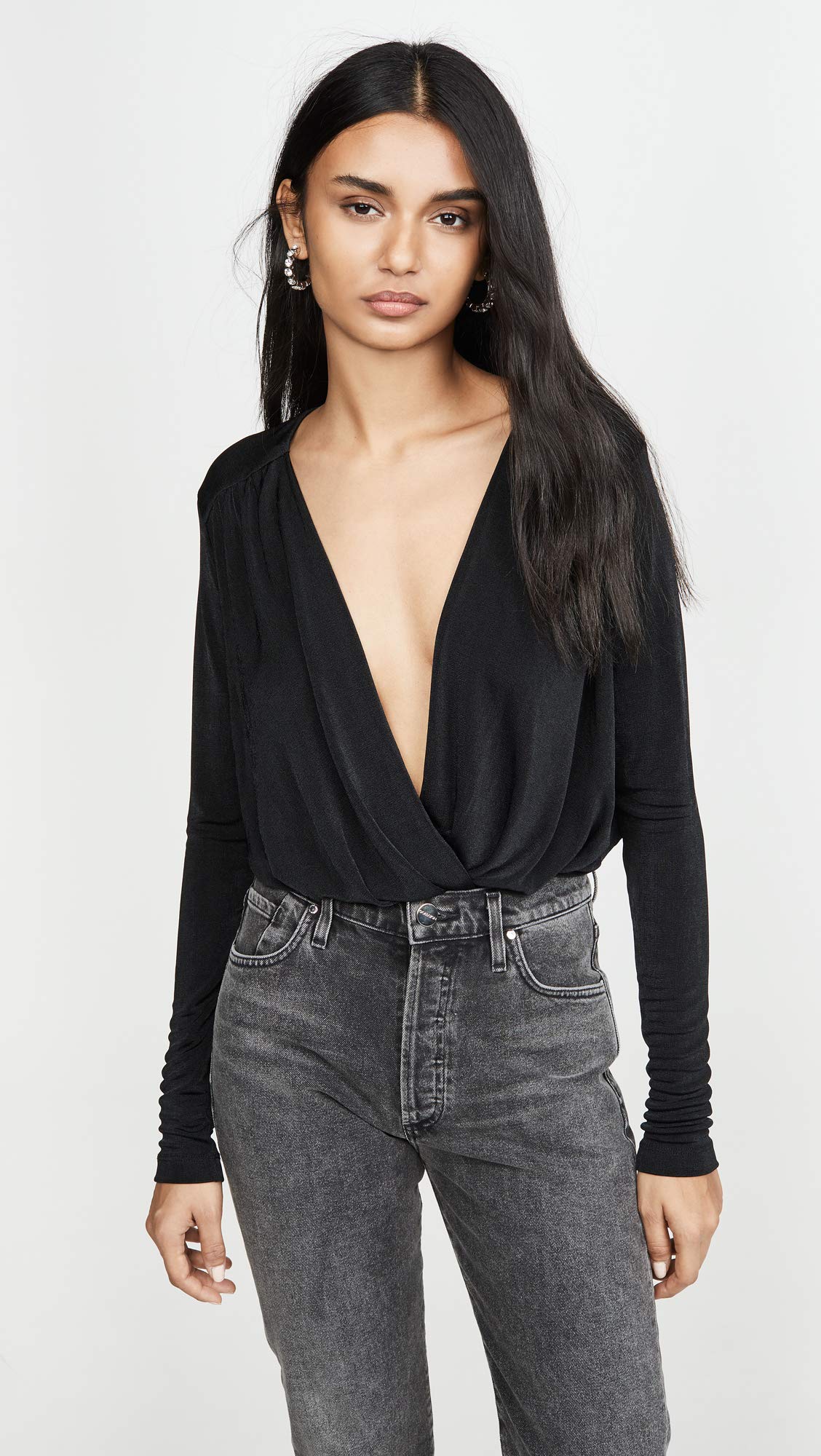 Free People Women's Turnt Thong Bodysuit - Sexy Lace Bodysuit for Women, Comfortable Stretchy Fit - Perfect for Date Night, Layering or Casual Outfits