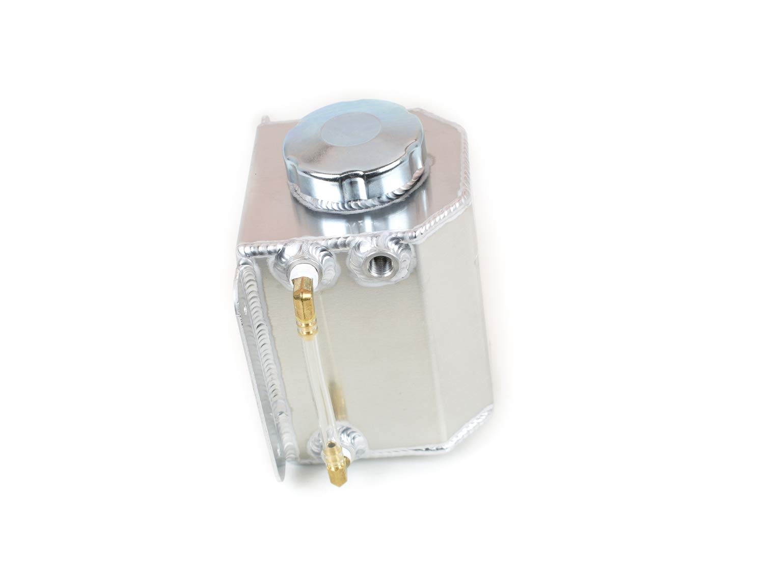 Canton Racing Products 80-201C Coolant Recovery Tank 6 x 4.5 x 4.5 Inches with 1/2