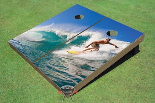 Premium Custom Cornhole Boards - All American Tailgate & Beach Party Game Set for Outdoor Fun - Perfect for Backyard BBQs, Tailgates, and Beach Gatherings
