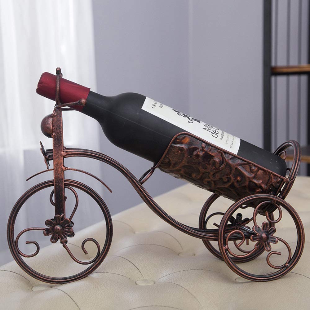 European Style Wine Rack - Decorative Wrought Iron Wine Cabinet for Living Room | Creative Home Bar Display Shelf | Perfect for Wine Storage & Kitchen Decor