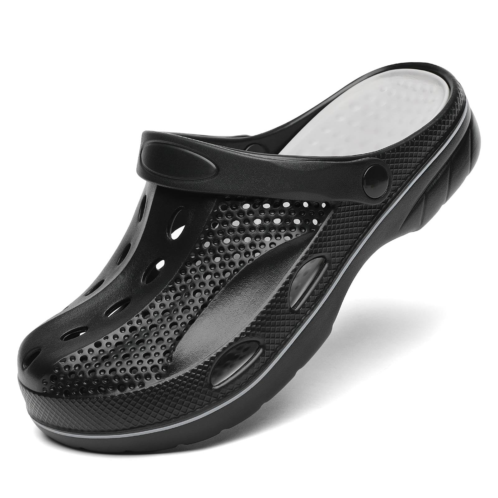 **SOSOWHLTE Arch Support Clogs for Men & Women – Slip-On Garden Shoes with Removable Cushion Insole – Comfortable Outdoor Beach Slippers for Walking, Gardening & Relaxation**