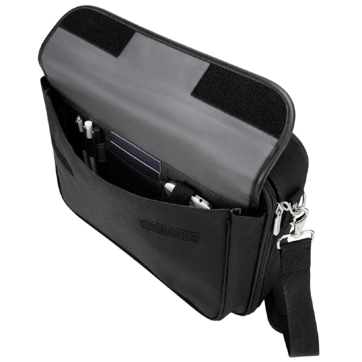 Targus 16-Inch Laptop Bag with Padded Compartment & Detachable Shoulder Strap - Durable Clamshell Design for Business Travel & Daily Commute (Black, Model CN01)