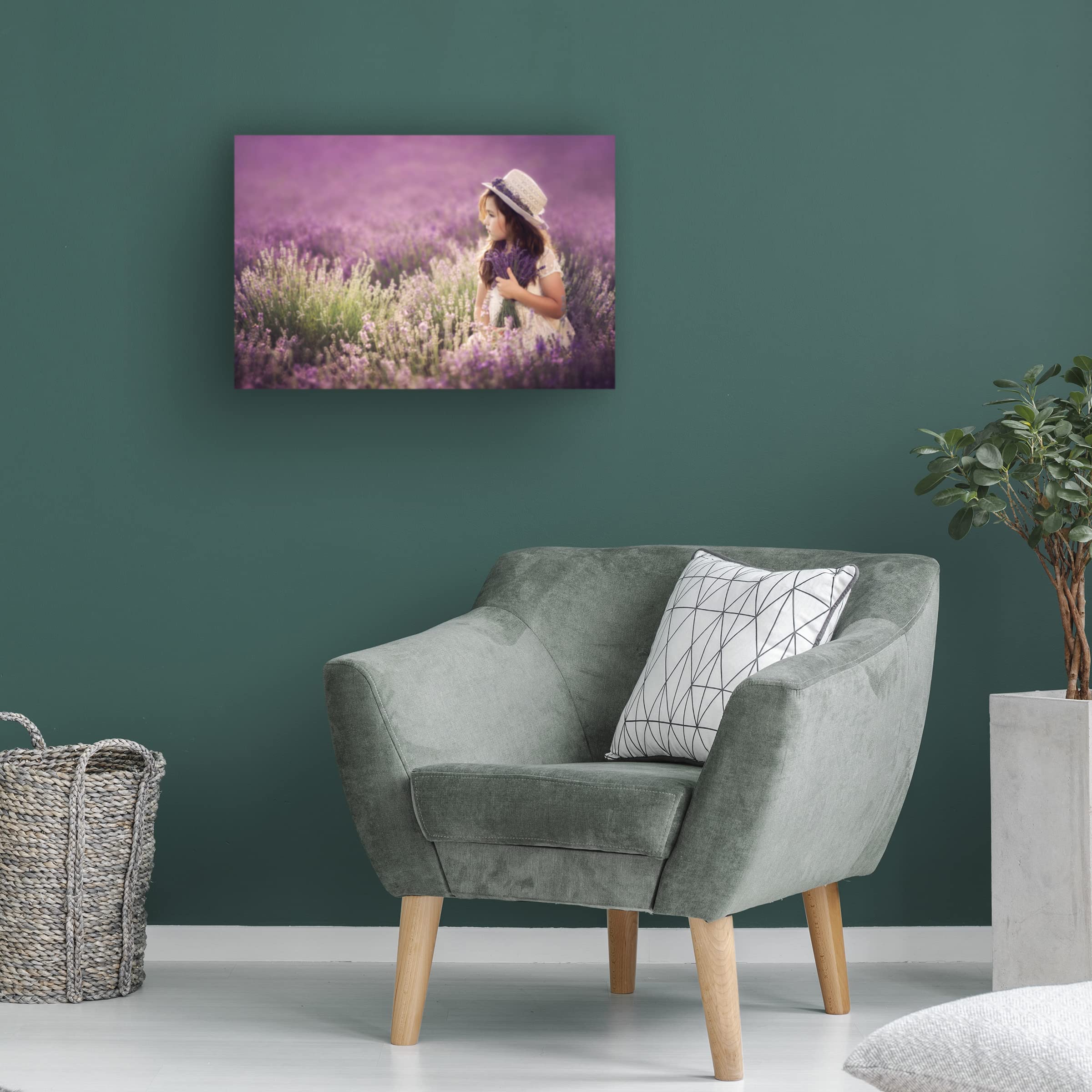 Trademark Fine Art 'Lili' Canvas Wall Art by Jana Kvaltinova - Hand-Painted Floral Home Decor for Living Room, Bedroom & Office