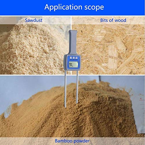 TK100W Digital Wood Sawdust Moisture Meter - Accurate Water Content Tester for Lumber, Firewood & Woodworking | Perfect for Carpentry, Wood Processing & DIY Projects