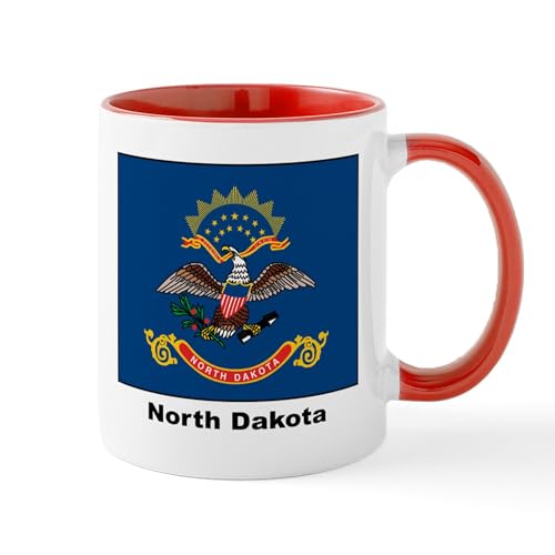 White/Red Inside - North Dakota State Flag Mug