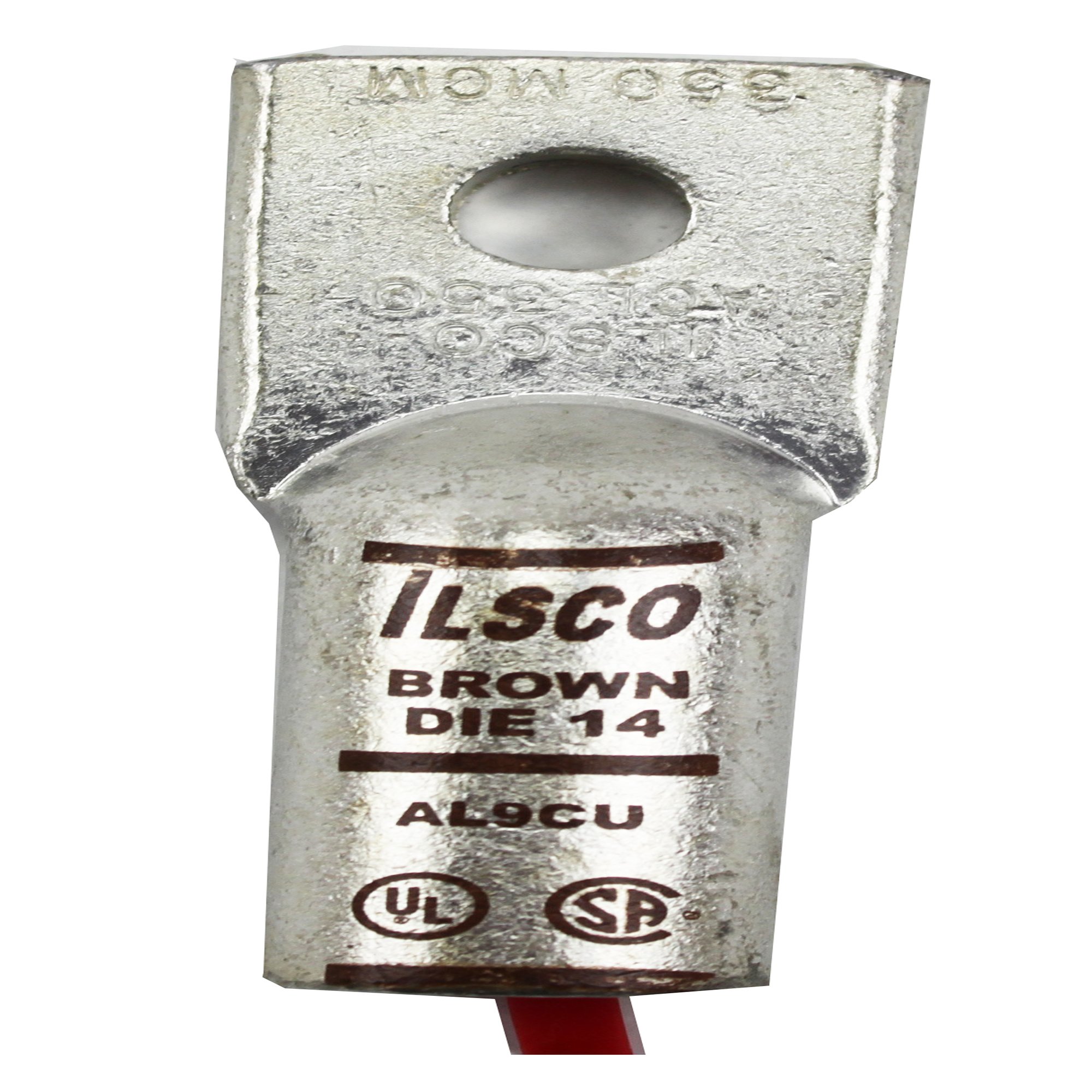 Ilsco ACL-350 350 MCM Aluminum Compression Lug - 1/2 in Wire Size | Heavy-Duty Electrical Connector for Industrial & Commercial Wiring | Perfect for Power Distribution & Panel Installations