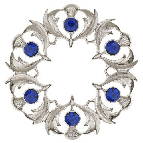 Scottish Thistle Plaid Brooch Pin - Vintage Celtic Jewelry for Women - Perfect for Tartan Day, Highland Outfits & Clan Gatherings
