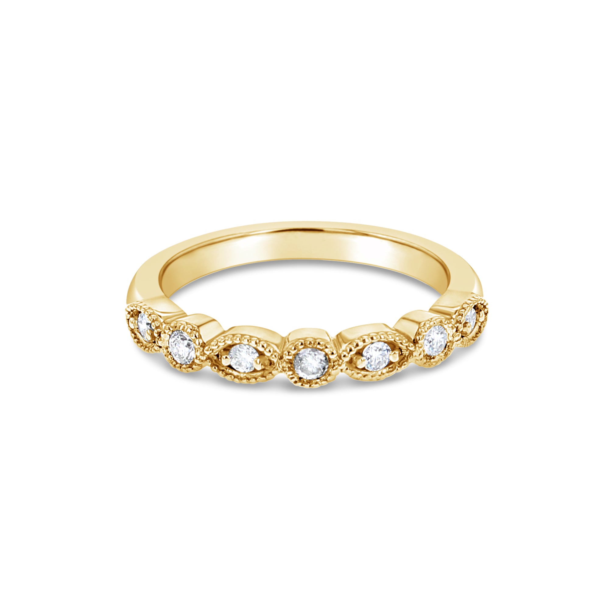 14K White, Rose & Yellow Gold Stackable Diamond Ring - 0.18cttw Total Weight | Perfect for Layering, Anniversary Gifts & Everyday Elegance