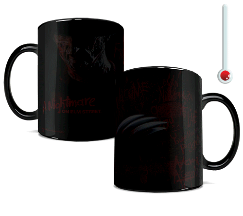 Freddy Krueger Heat Sensitive Mug - Nightmare On Elm Street™ Morphing Mug Changes Color with Hot Liquids - Perfect for Coffee, Tea & Horror Movie Fans