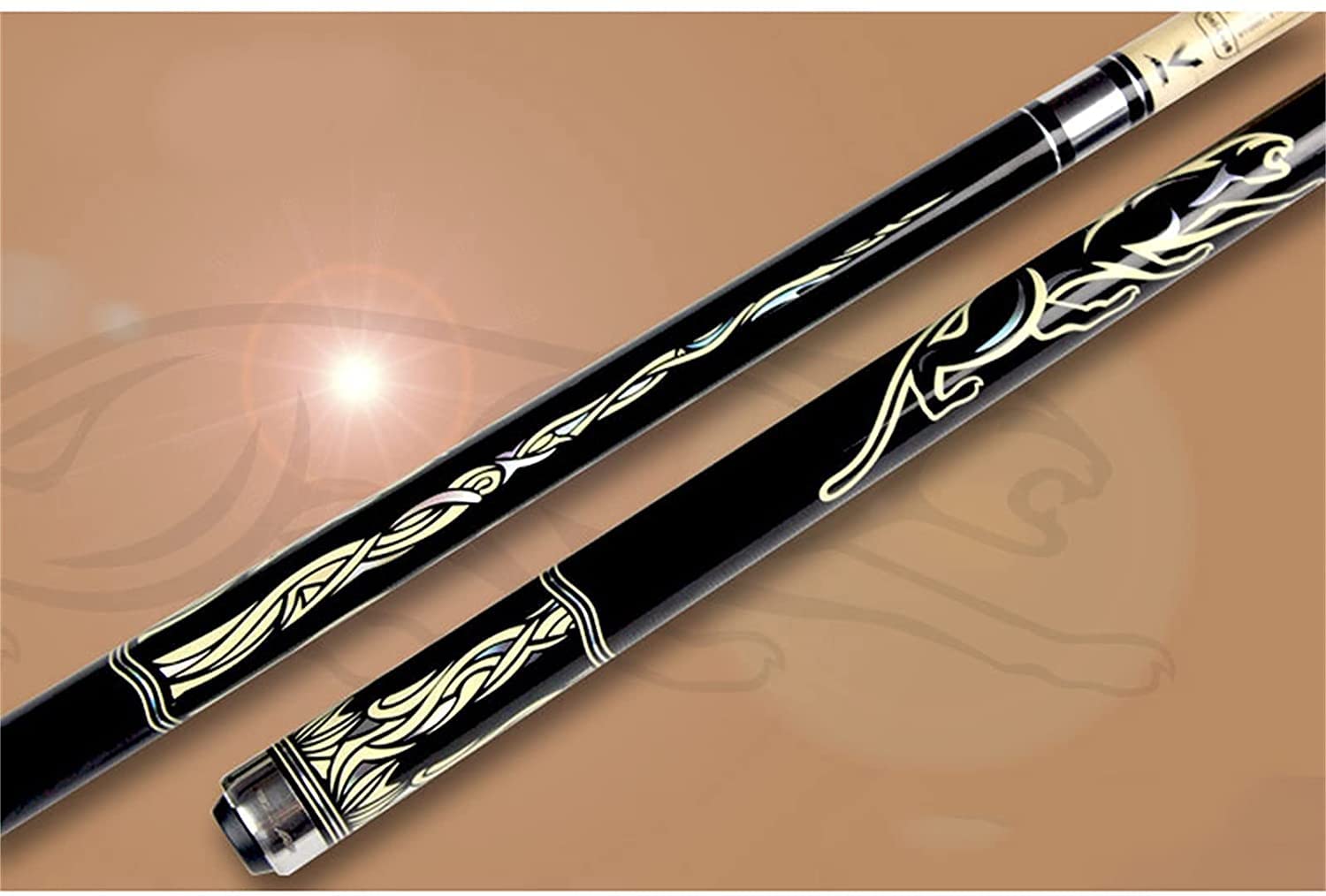 LIANGJUANG Professional 57 Inch Maple Pool Cue Stick - 19oz Weight with 11.5-13mm Tips, 1/2 Split Handmade Snooker Cue for Adults | Perfect for Billiards, Pool Halls & Home Game Rooms