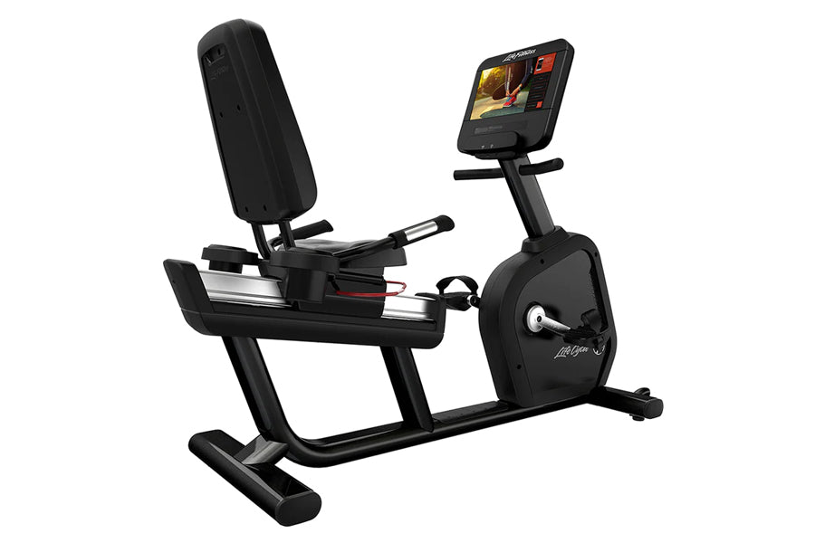 Life Fitness Club Series Plus Recumbent Exercise Bike - Low-Impact Cardio Workout for Home & Commercial Gyms