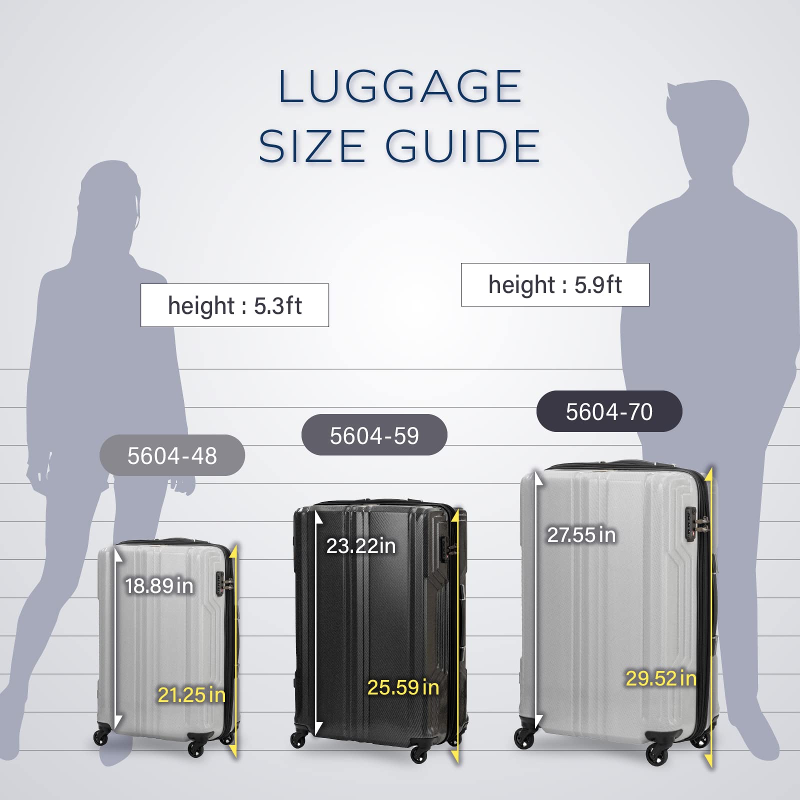 LEGEND WALKER BLADE Ultralight PC Fiber 30-inch Luggage - White Carbon (5604-70-WHCB) | Durable Carry-On Suitcase for International Travel & Business Trips