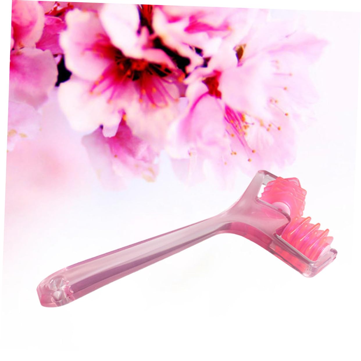 FRCOLOR Y-Shape Face Roller & Massager - Pink Facial Lifting Tool for Anti-Aging & Skin Tightening | Perfect for Daily Skincare Routine & Relaxation at Home or Travel