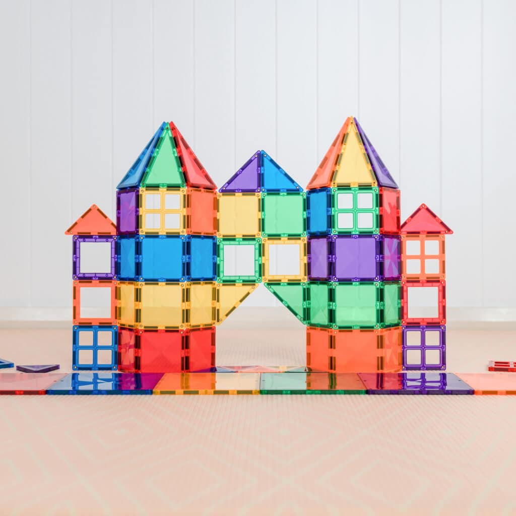 Connetix Magnetic Tiles 60-Piece Rainbow Starter Pack - STEM Educational Building Toys for Kids, Perfect for Classroom & Home Play