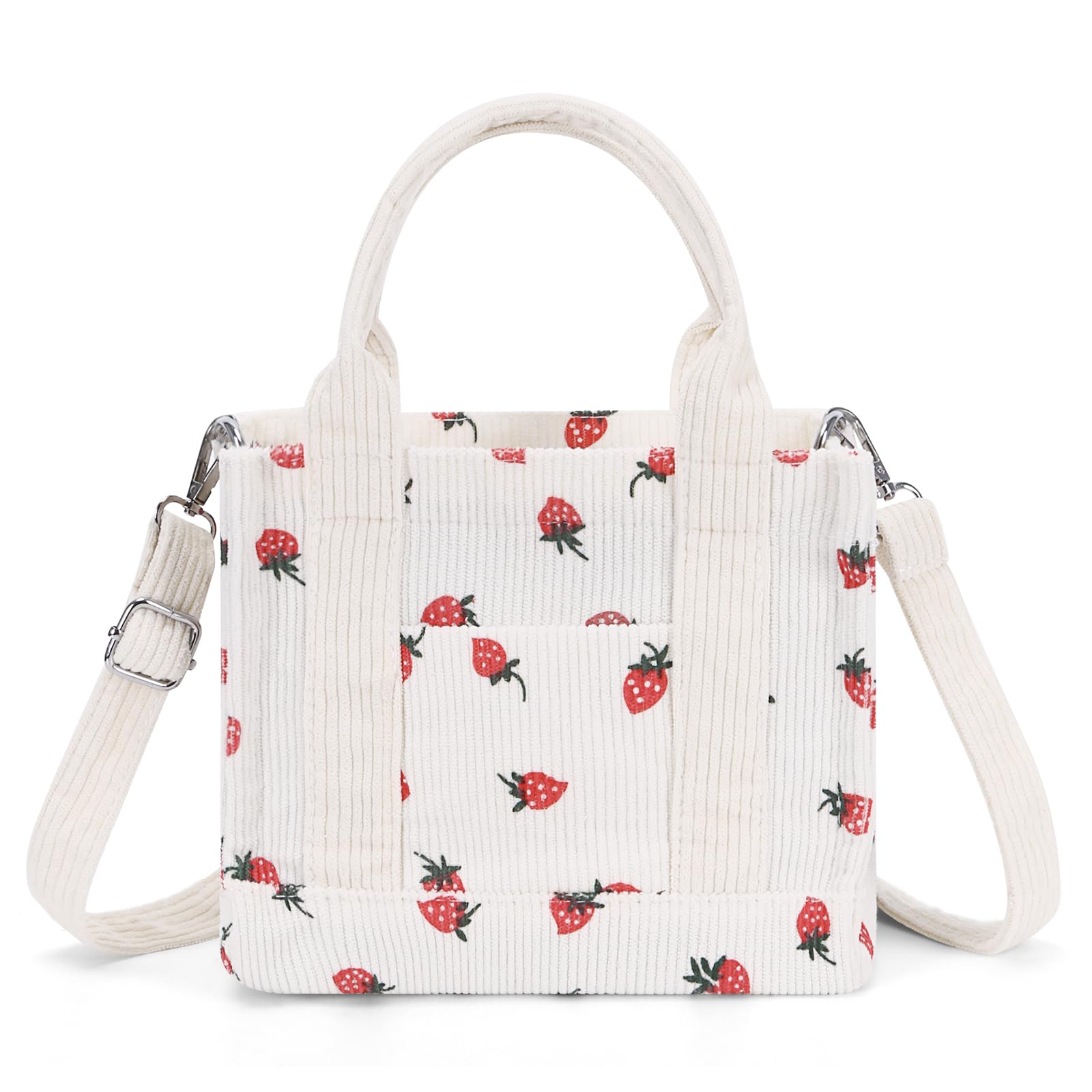Stylish Corduroy Tote Bag for Women - Small Crossbody Purse with Zipper, Casual Hobo Handbag - Perfect for Work, Travel & Everyday Use