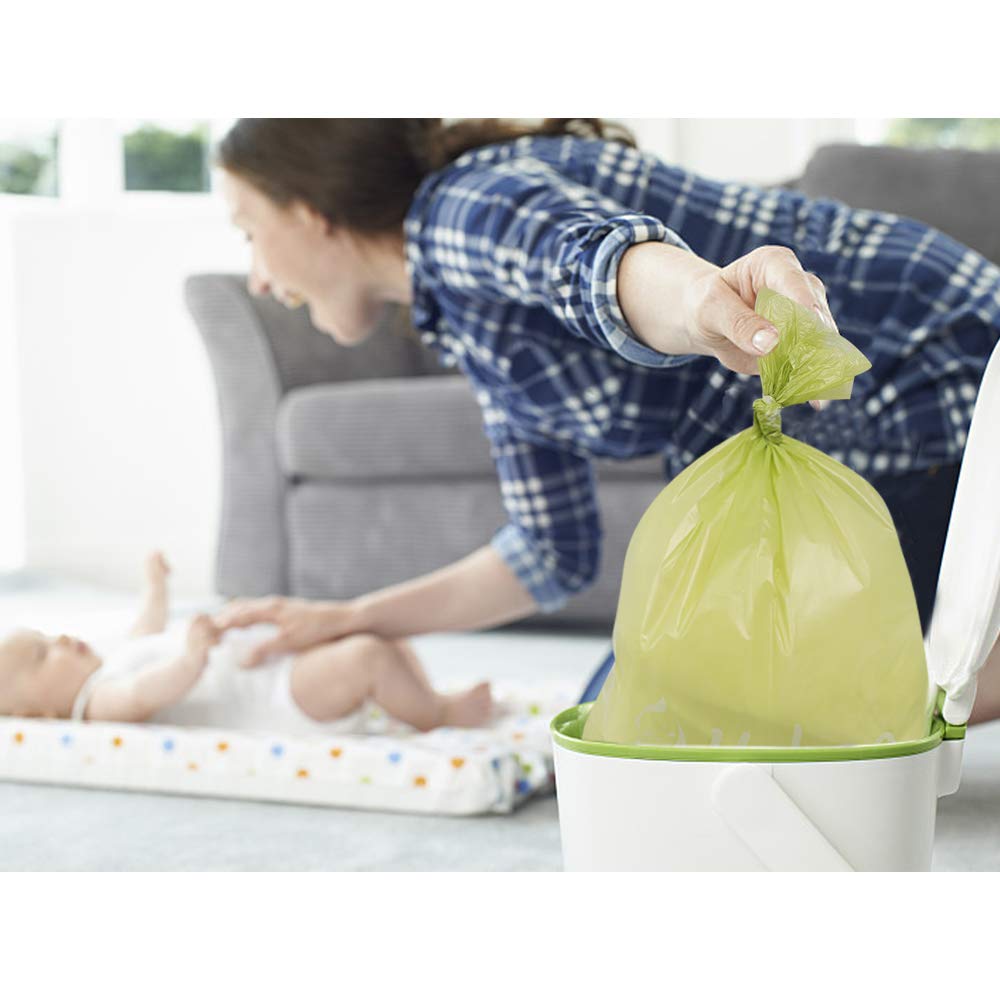 Disposable Diaper Bags for Baby - 20 Refill Rolls (300 Bags) with Dispenser | Unscented Waste Bags for Quick & Convenient Diaper Disposal | Perfect for Travel, Daycare & On-the-Go Parents