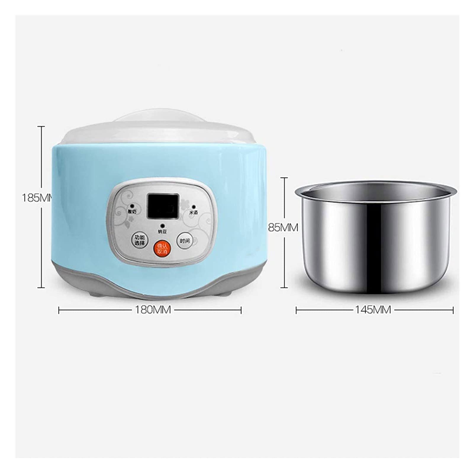 Automatic Electric Yogurt Maker Machine - 1.0L Easy Homemade Frozen Yogurt Maker for DIY, Perfect for Healthy Breakfast, Snacks & Dessert Making at Home