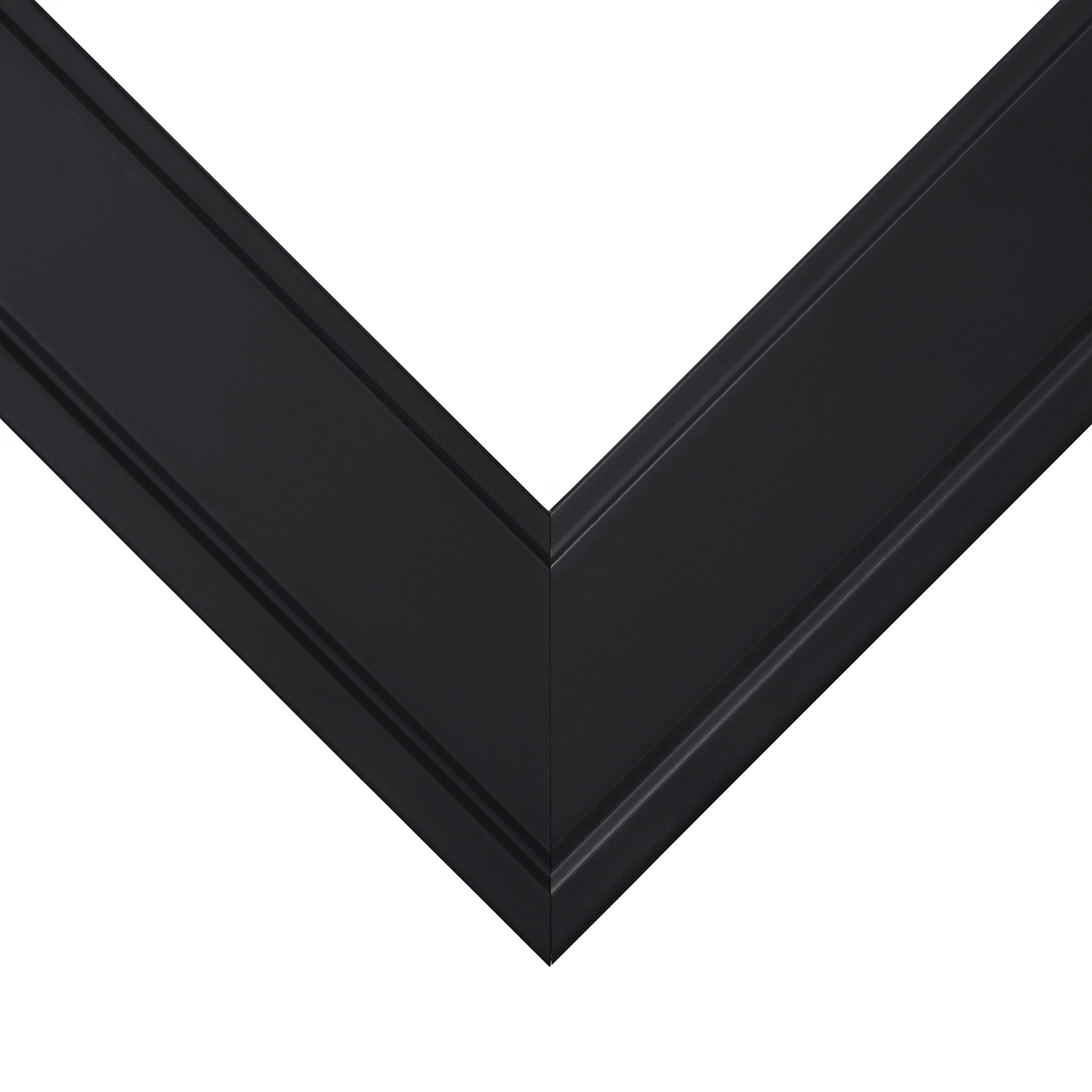 Craig Frames Contemporary Inspirational Picture Frames 4x10 Inch - Set of 4 Black Wall Photo Frames for Home Office Decor, Gallery Wall Display & Gift Giving