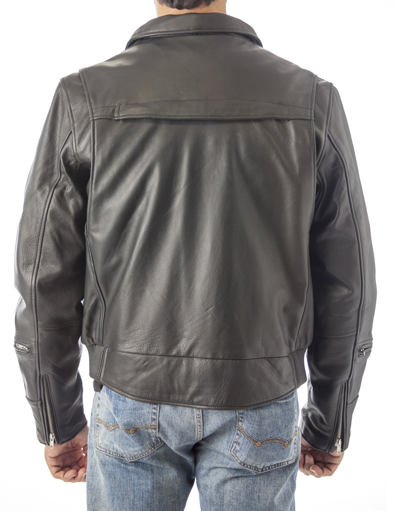 REED Men's Vented Leather Motorcycle Jacket with Biker Neck Warmer - Breathable Riding Gear for Harley, Cruiser & Street Bikes - Perfect for Commuting, Touring & Long Distance Rides