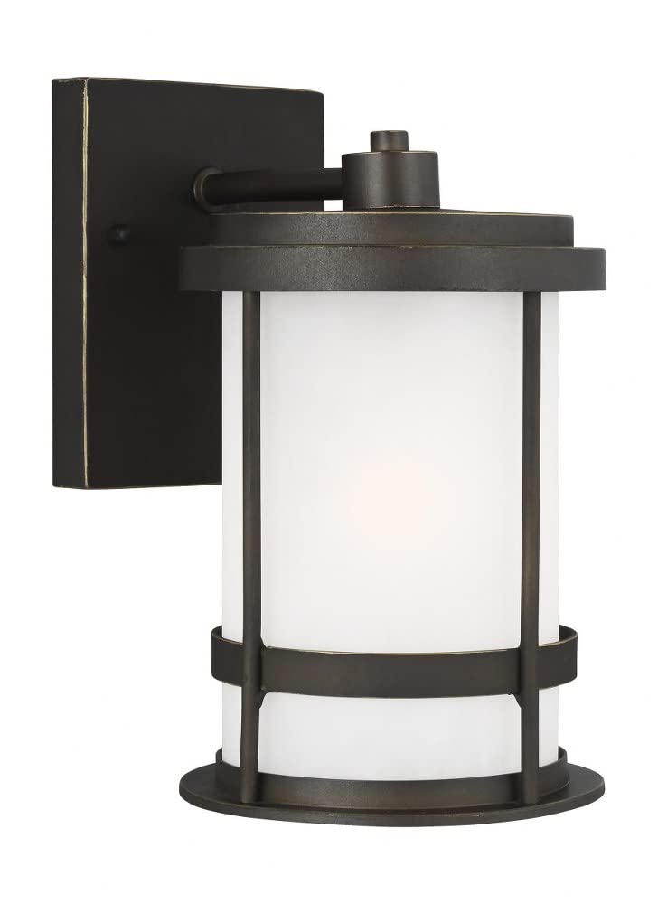 Generation Lighting 8590901-71 Small Outdoor Wall Lantern - Weatherproof Exterior Light Fixture for Porch, Patio & Garden Decor