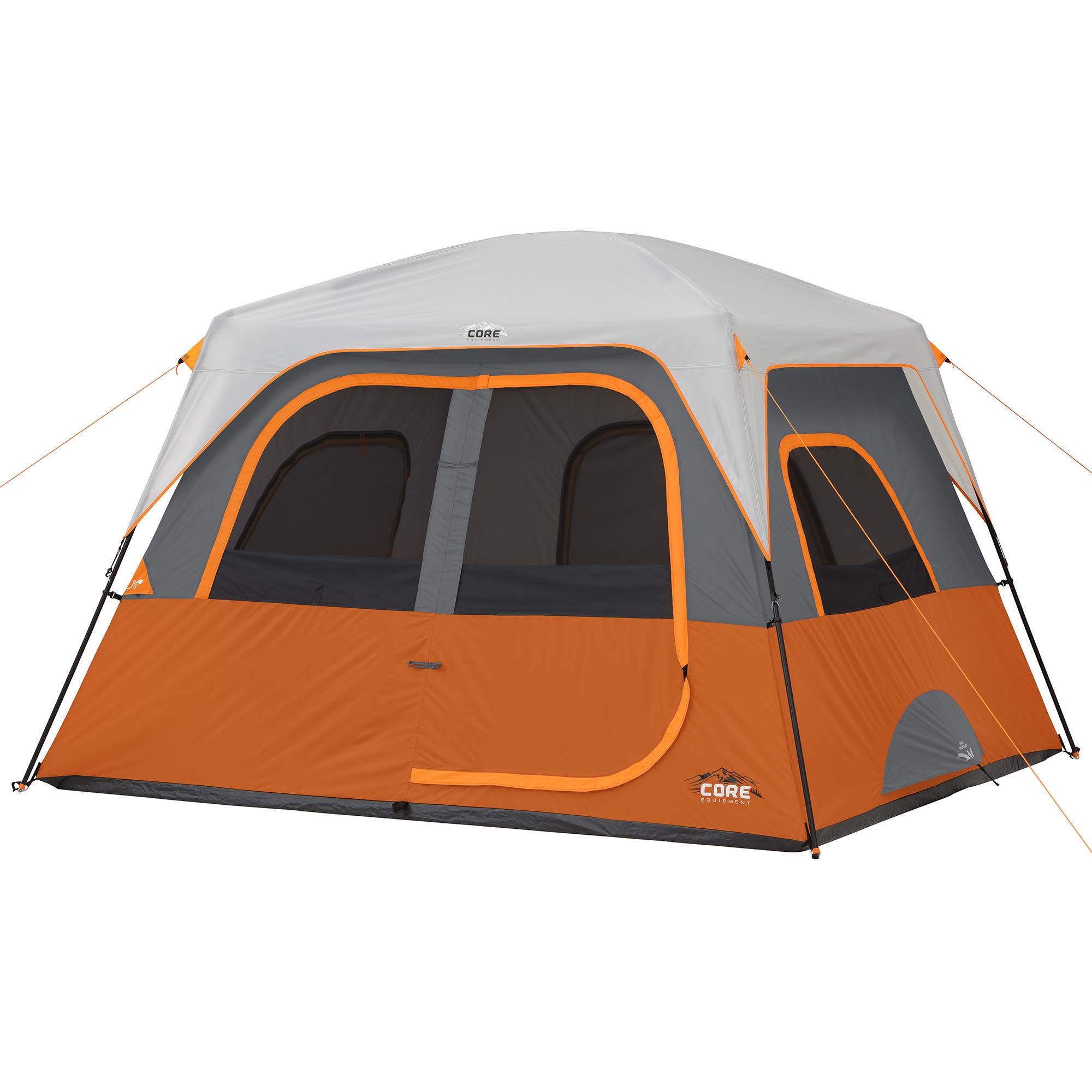 4 & 6 Person CORE Cabin Tent - Lightweight Portable Camping Tent with Carry Bag & Gear Loft Organizer | Perfect for Family Camping, Backpacking & Outdoor Adventures | Weather-Resistant for Car Camping & Music Festivals