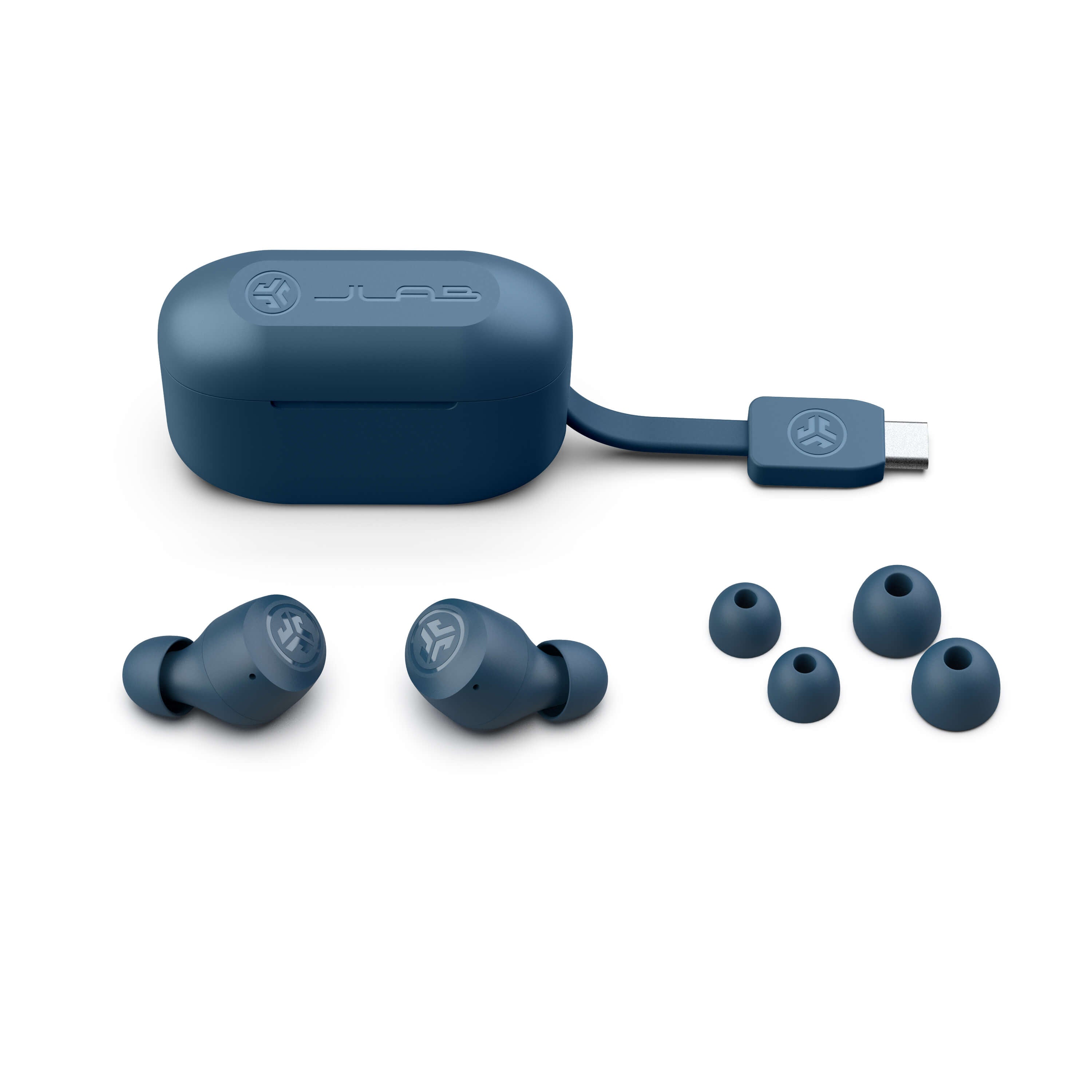 Go Pop+ Cloud Navy & Foam Tips Gift Set - Premium Wireless Earbud Accessories for Running, Workouts & Travel