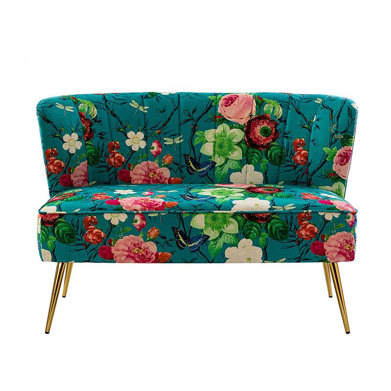 Coraline Upholstered Loveseat Sofa - Modern Small Couch for Living Room, Apartment & Office - Comfortable 2-Seater with Soft Fabric