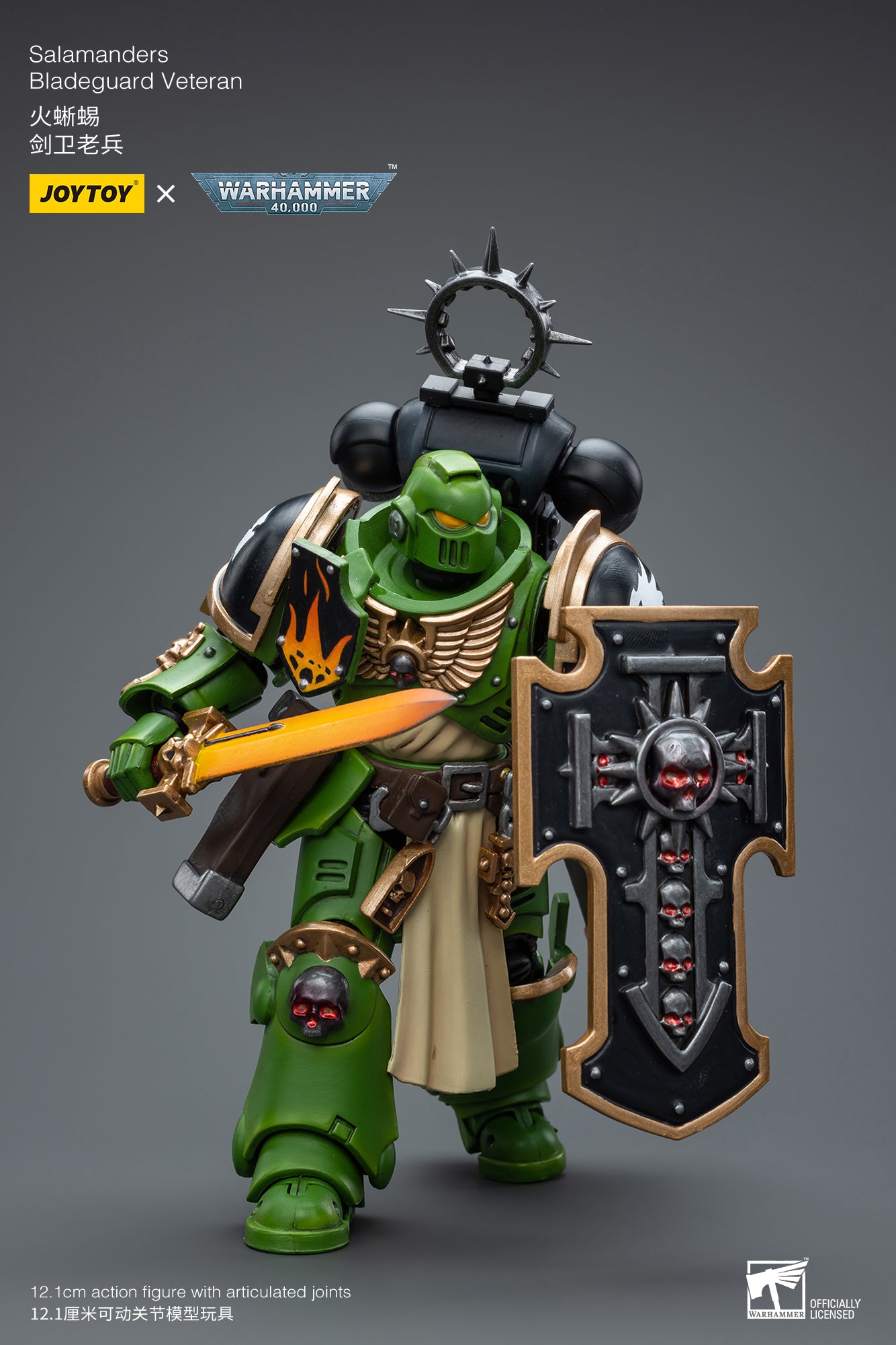 JOYTOY 1/18 Scale Warhammer 40K Bladeguard Veteran Action Figure - Collectible Miniature for Warhammer Fans, Tabletop Gaming & Display