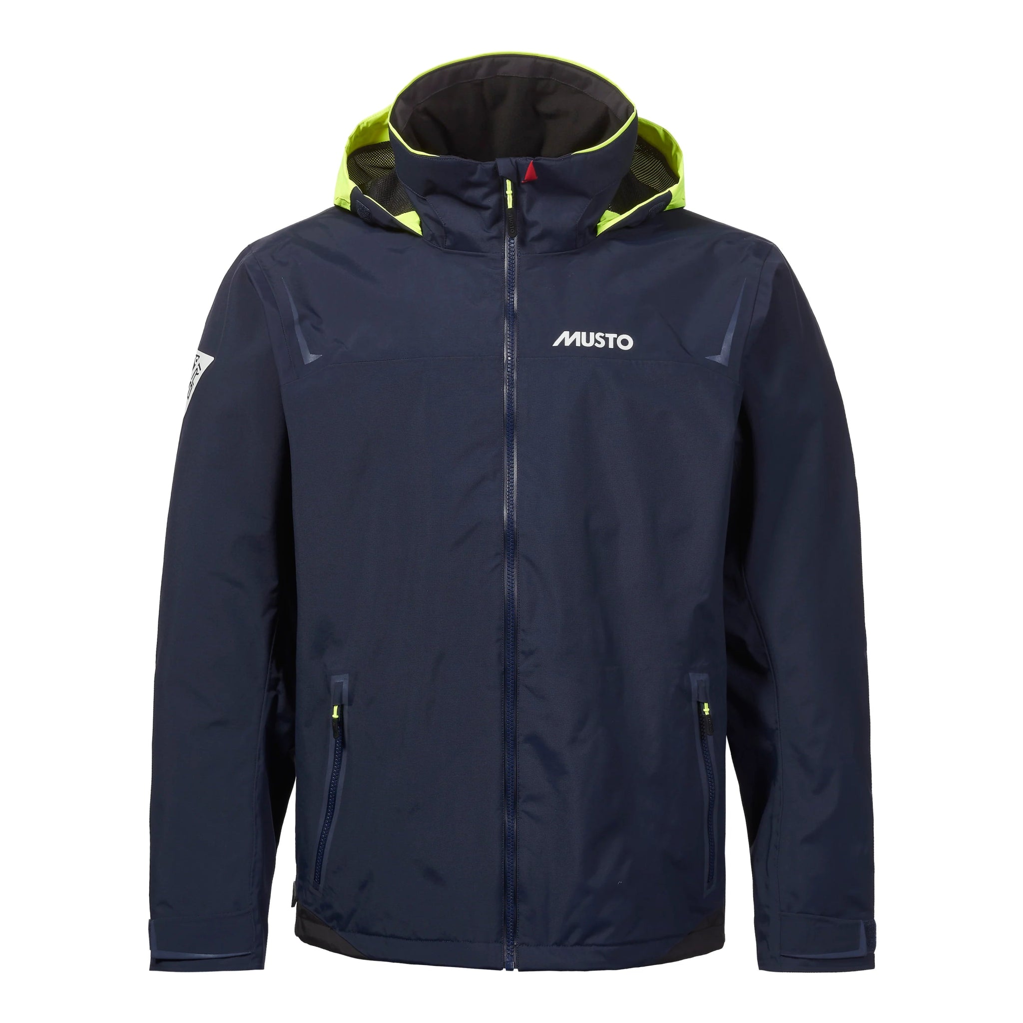 MUSTO Men's BR1 Solent Waterproof Sailing Jacket - Navy Blue | Windproof & Breathable Outdoor Jacket for Sailing, Boating & Marine Activities
