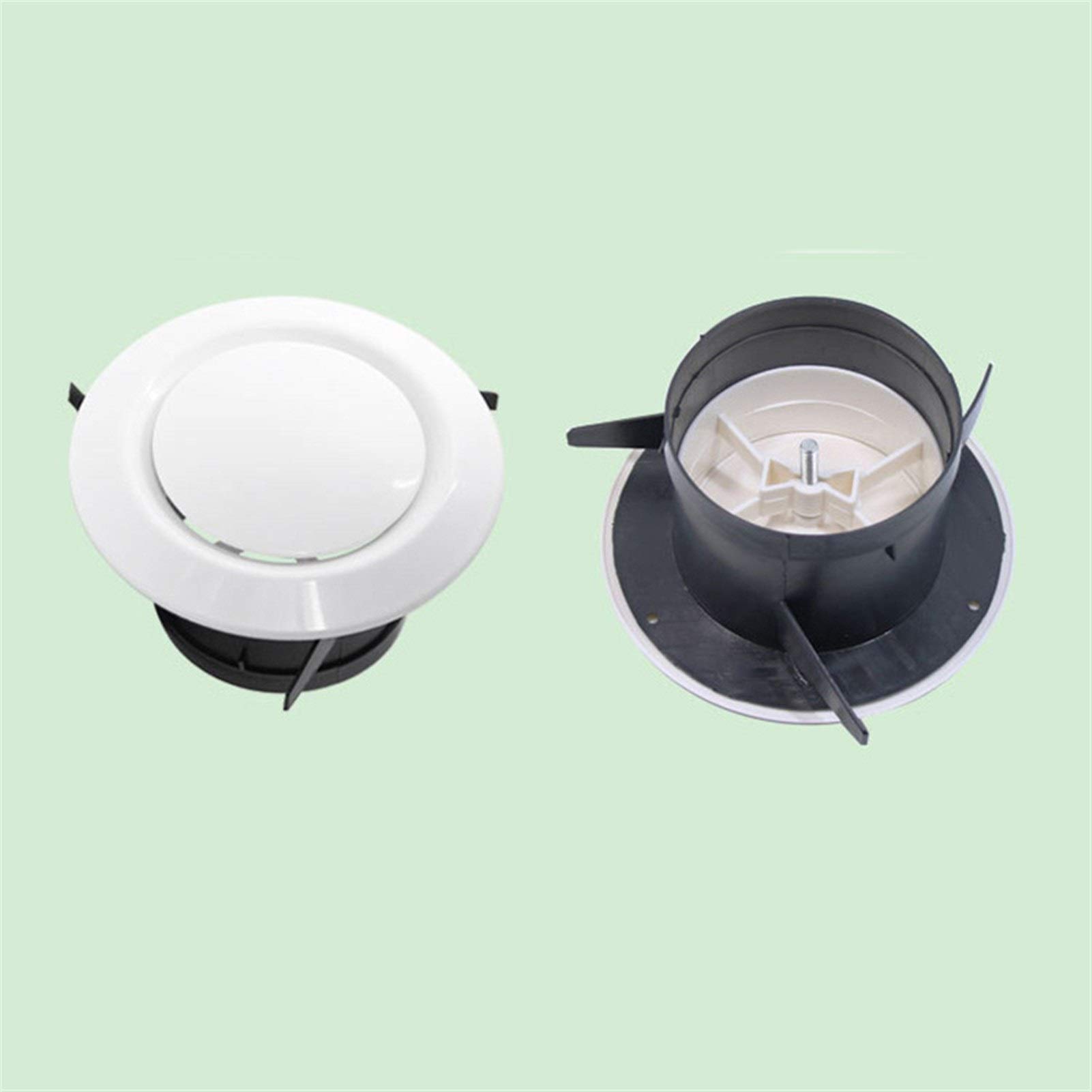 Adjustable ABS Air Vent Grille - 75mm Round Diffuser for Kitchen & Bathroom Ventilation - Replacement Air Ventilation Cover with Extract Valve - Perfect for Home & Commercial Use