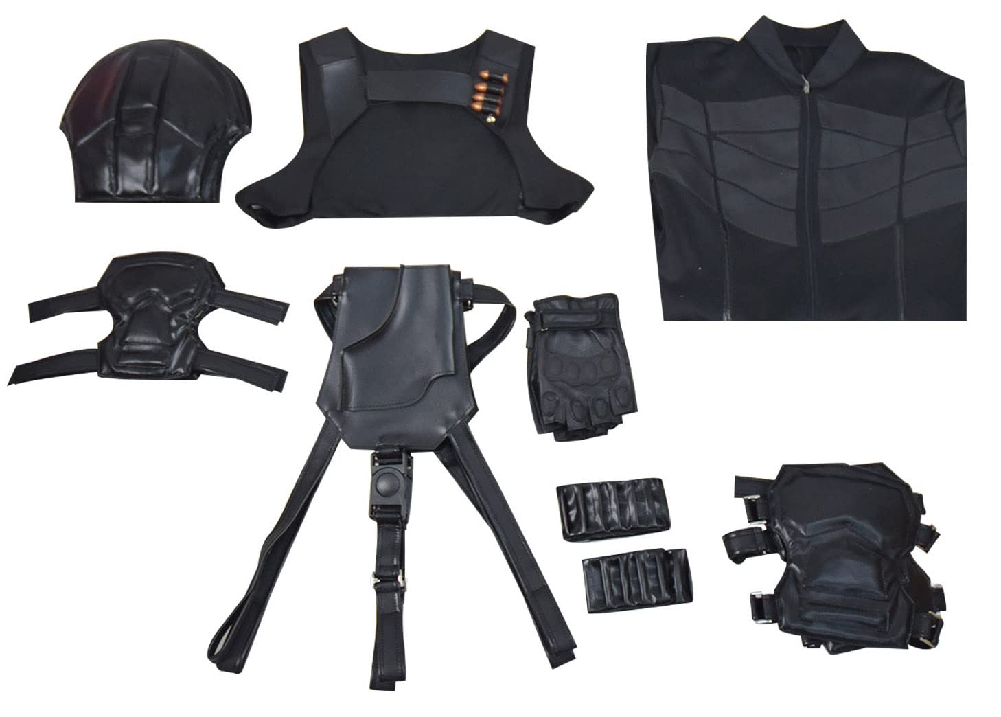 Yelena Belova Black Widow Vest Costume for Women - Natasha Romanoff Cosplay Uniform Suit | Halloween Party, Comic Con & Cosplay Events