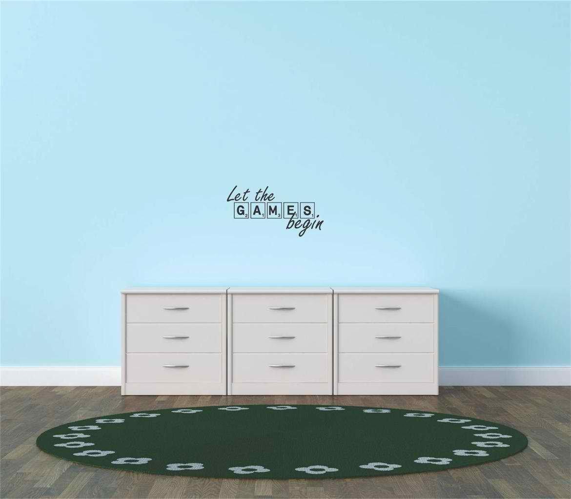 Vinyl Wall Quote Decals for Home Decor - 'Let The Begin' Inspirational Wall Stickers - 10x20 Inch Removable Art for Living Room, Bedroom & Nursery - Easy DIY Home Decoration