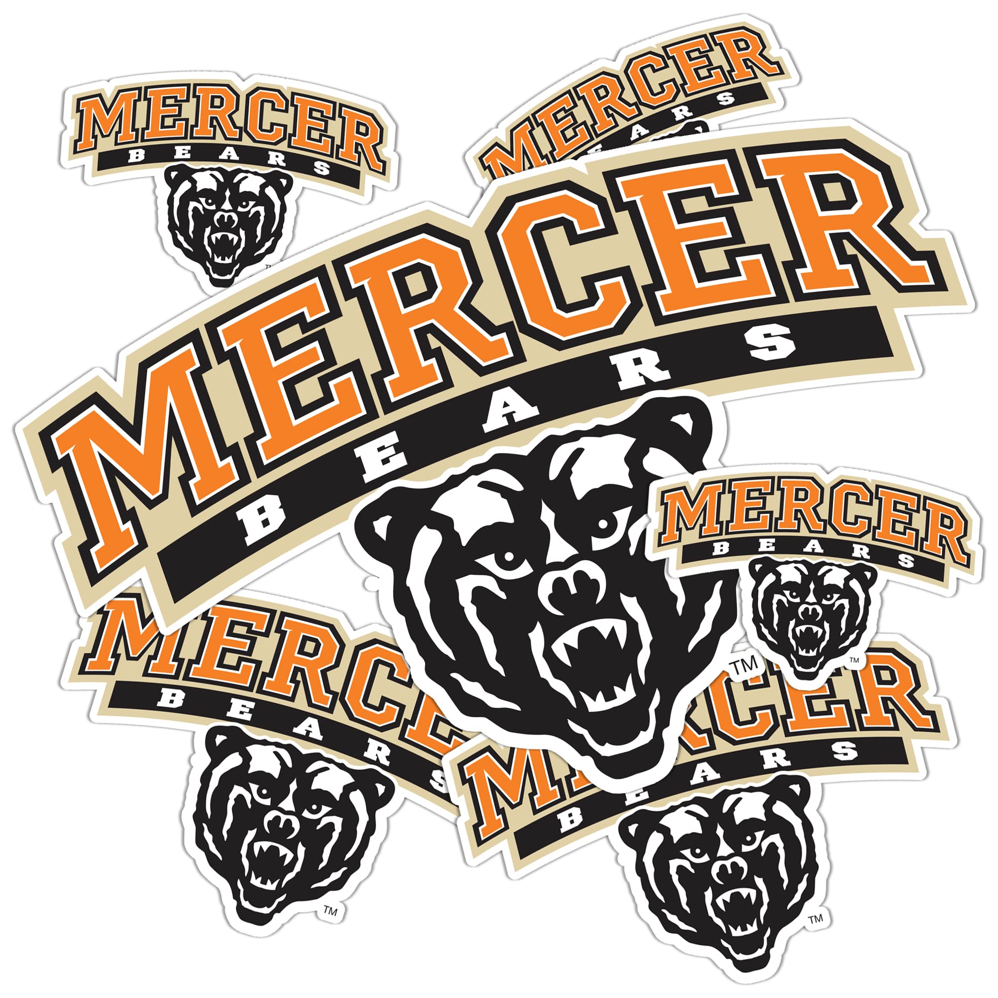 Desert Cactus Mercer University Stickers - Vinyl Decals for Laptop, Water Bottle, Car & Scrapbook - Perfect for College Students, Fans & DIY Projects (Type 3-1)