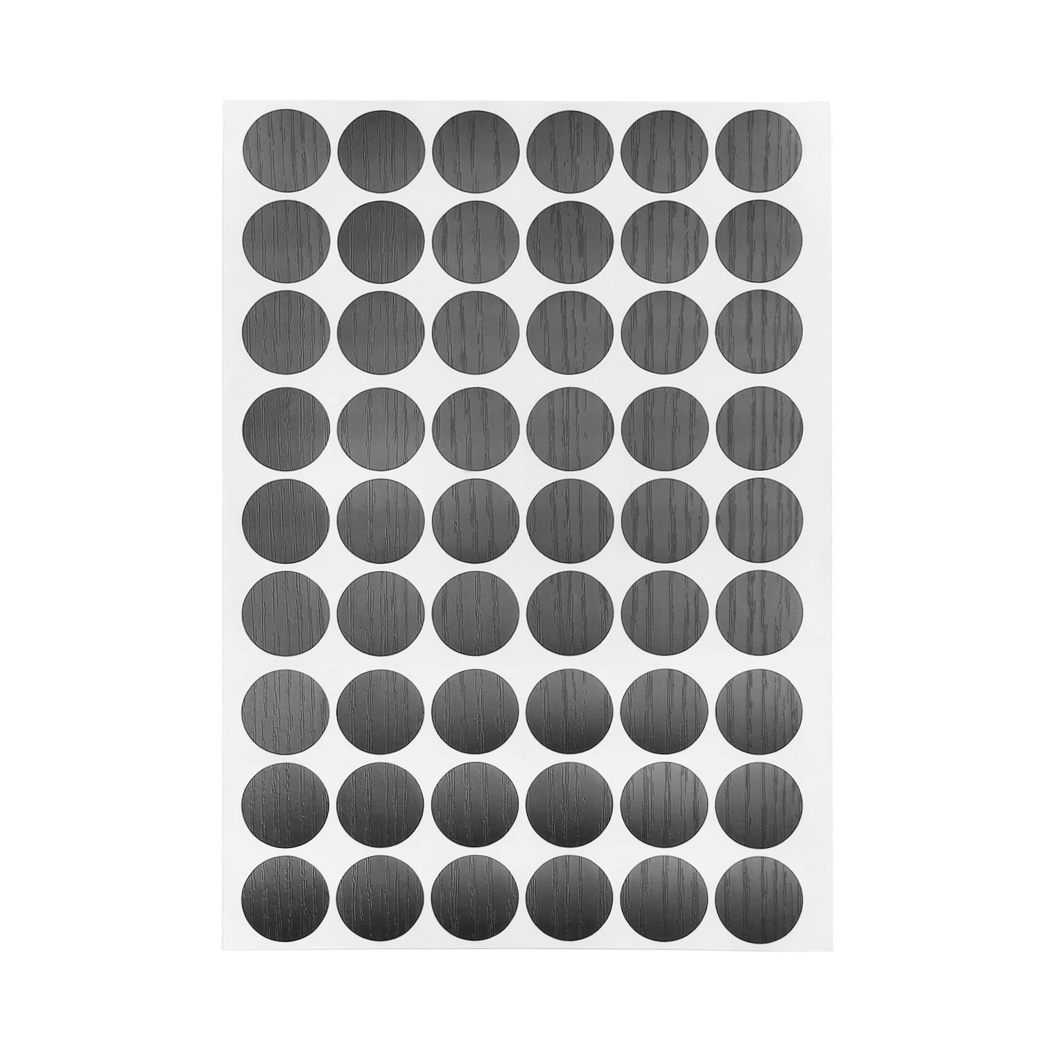 MroMax PC-10 Screw Hole Covers - 0.83 Inch Diameter PVC Self-Adhesive Stickers for Furniture, Cabinets, Shelves & Wood Surfaces | Decorative Hole Plugs for Home, Office & Bathroom Organization