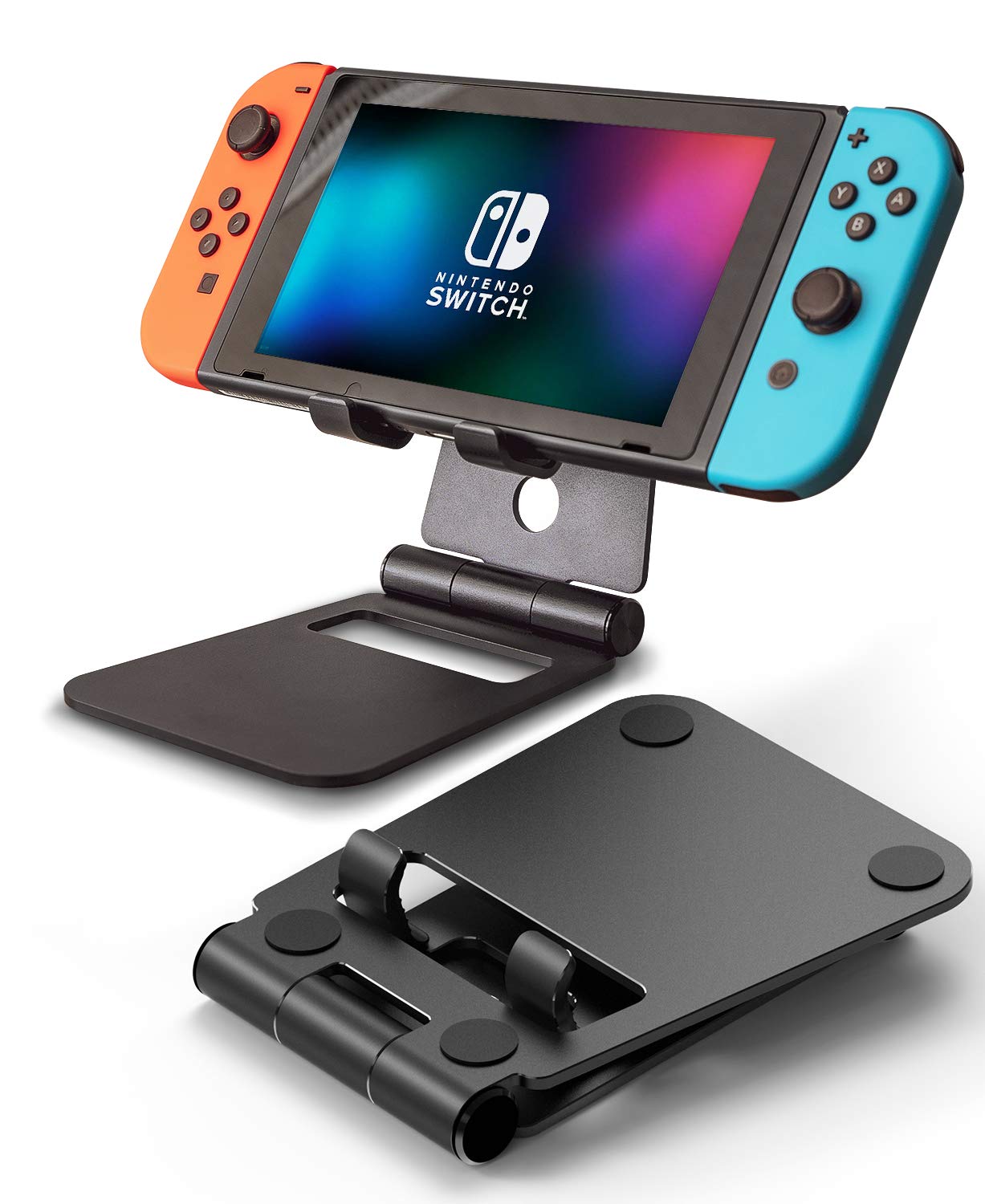 Ringke Super Folding Stand for Nintendo Switch - Portable Multi-Angle Adjustable Playstand & Holder Dock - Perfect for Gaming, Travel, and Tabletop Play
