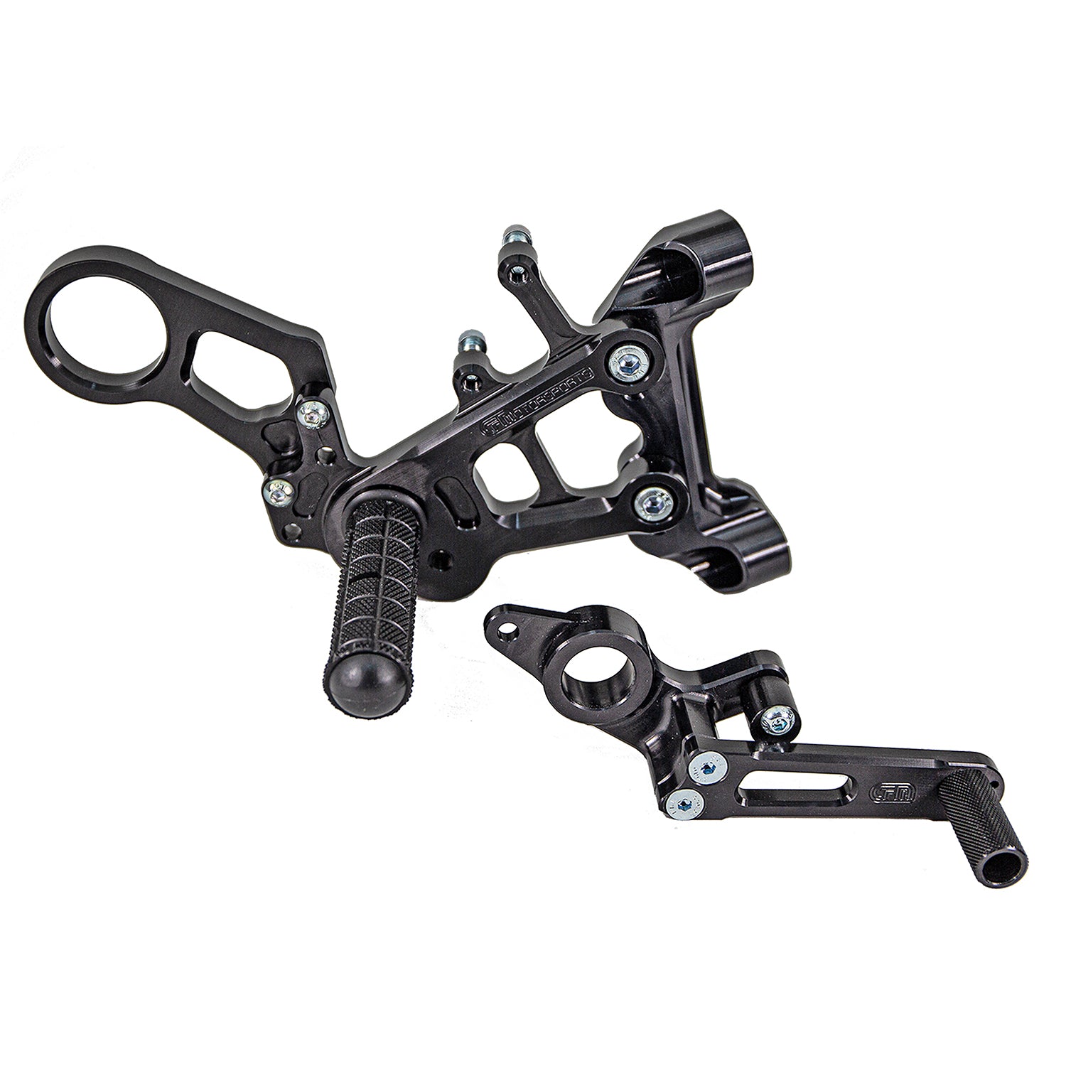 BMW S1000RR Complete Rearset with Pedals - STD/GP Shift - High-Performance Motorcycle Footpegs for Racing & Track Use
