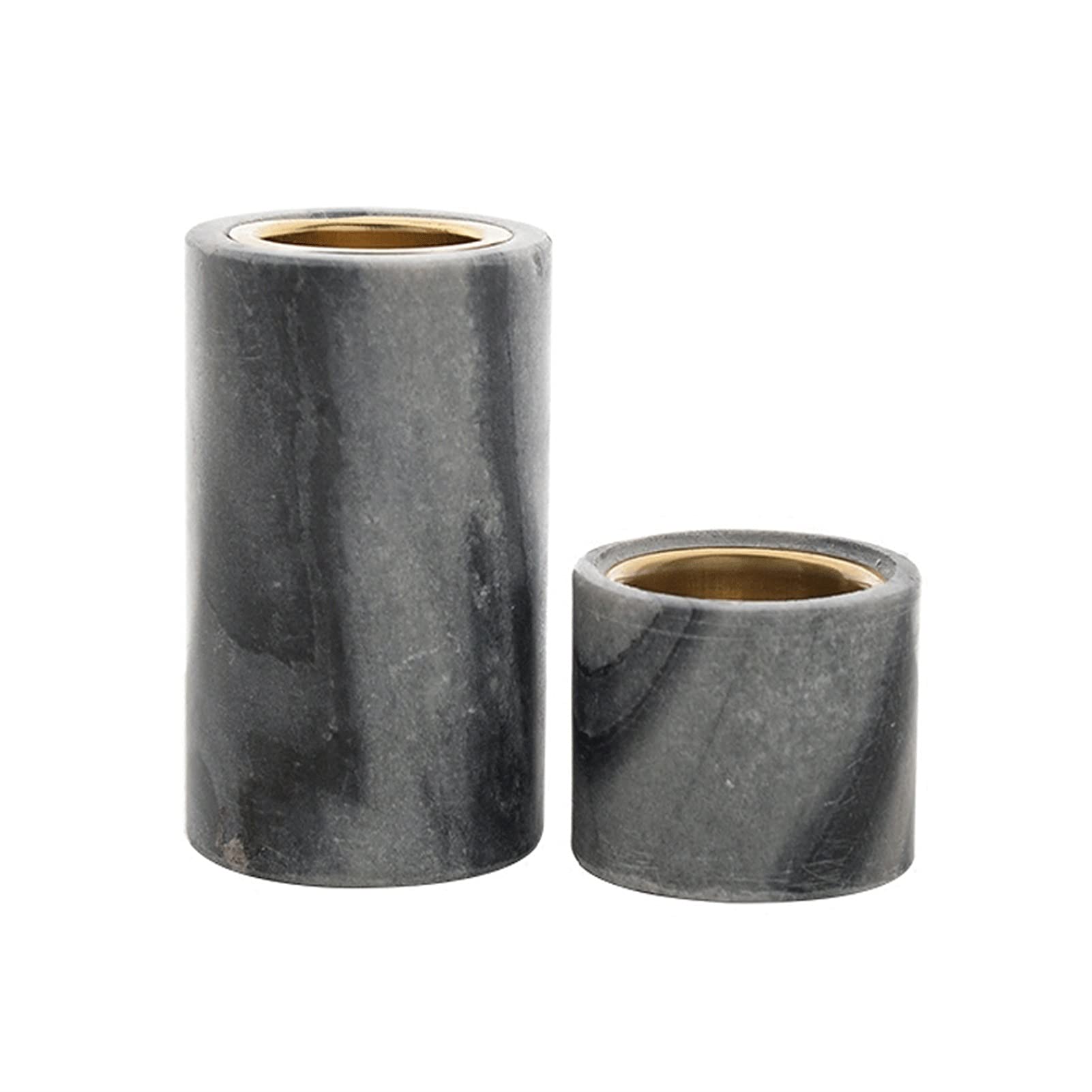 Modern European Marble Candle Holders Set - Elegant Candlestick Stands for Living Room & Dining Table Decor - Home Decoration Centerpiece for Romantic Dinners, Wedding Receptions & Holiday Celebrations
