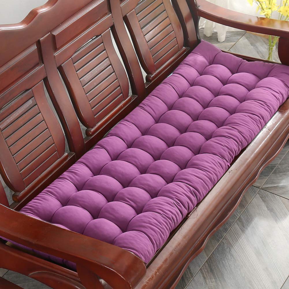 FAJIAYI Thick Sun Lounger Cushion - 48x163cm (19x64inch) Purple Patio Chair Cushion, Portable Recliner Mattress for Outdoor Sofa, Bench & Tatami - Perfect for Poolside, Beach, Garden & Balcony Relaxation