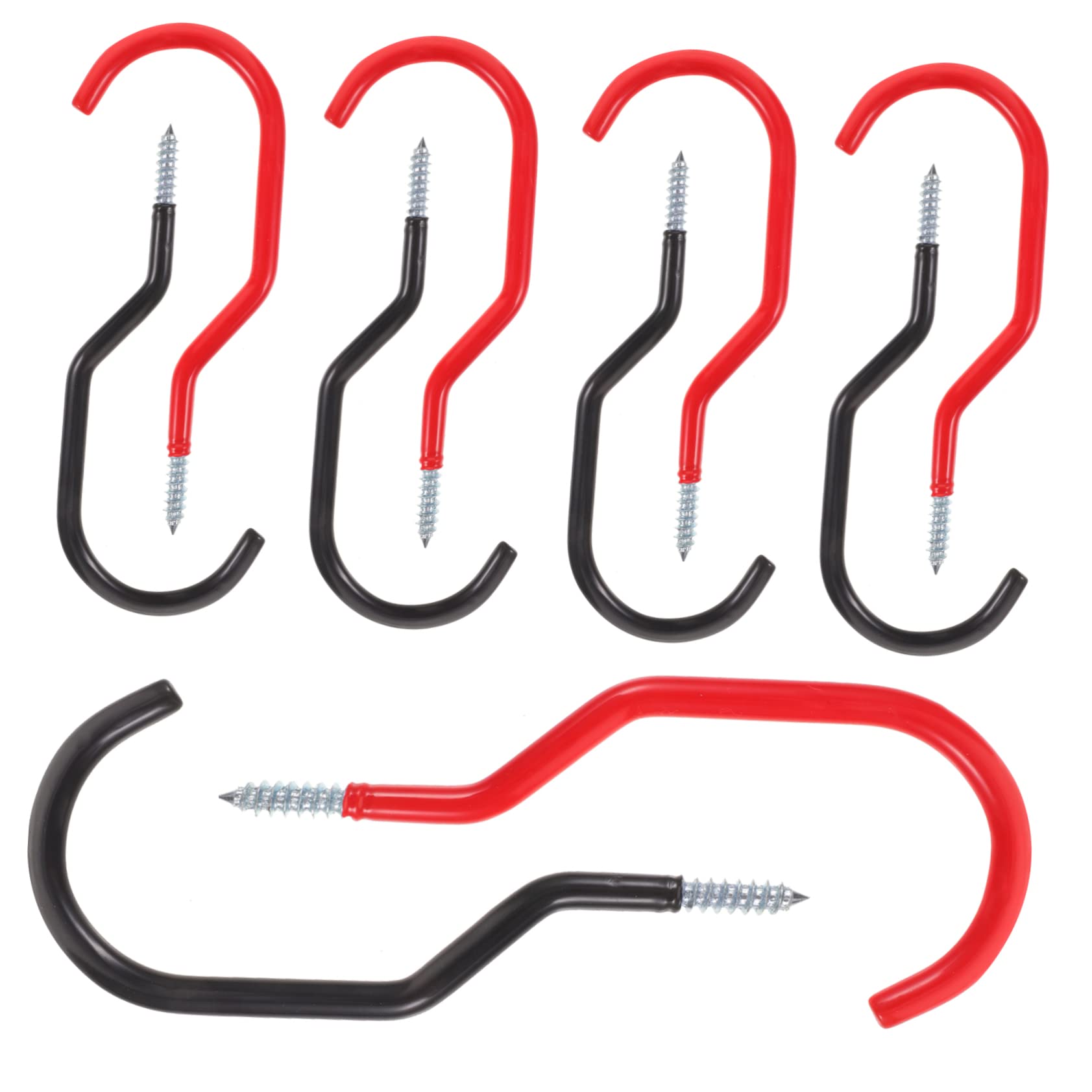 Veemoon 10 Pack Heavy Duty Wall Bike Hooks - Garage Ceiling Bicycle Storage Hangers, Metal Bike Rack for Basement & Shed Organization - Perfect for Hanging Bikes, Helmets & Sports Gear
