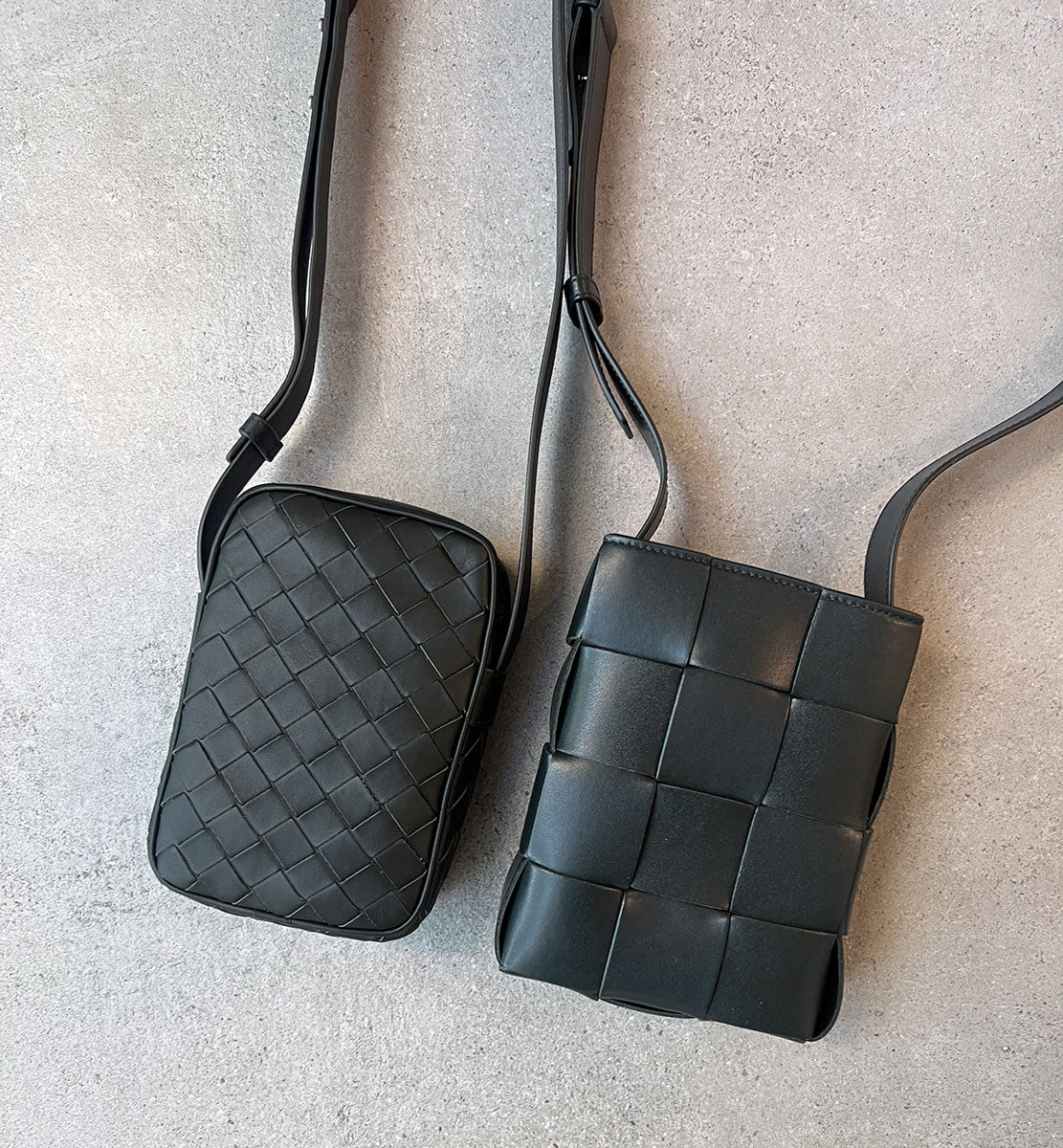 Intrecciato Zip Phone Crossbody Bag - Dark Green Leather Purse for Women | Perfect for Travel, Shopping & Everyday Use