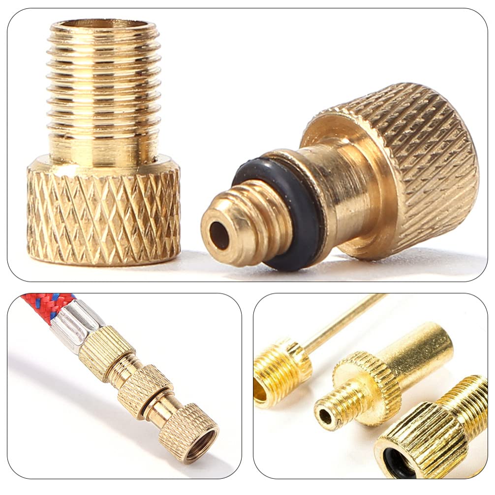 BESPORTBLE 21-Piece Bike Pump Adapter Set - Valve Adapters, Tire Inflator Needles & Accessories for Road/Mountain Bikes | Perfect for Cycling, Commuting & Outdoor Adventures