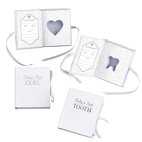 Lillian Rose Keepsake Memory Box for Baby Teeth, Hair Curls & First Locks - Perfect Baby Shower Gift & Childhood Memento Organizer