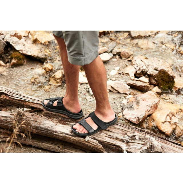 Birkenstock Men's Atacama Birko Flor Sandals in Futura Black - Comfortable & Durable Leather Footwear for Walking, Travel & Casual Wear