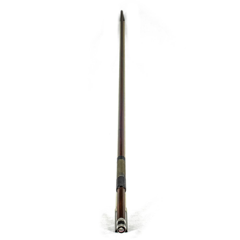 Premium Pernambuco Violin Bow 4/4 Full Size - Single Pearl Eye, Mongolian Horsehair, Well Balanced for Professional Musicians | Perfect for Classical Performances, Orchestras & Solo Practice