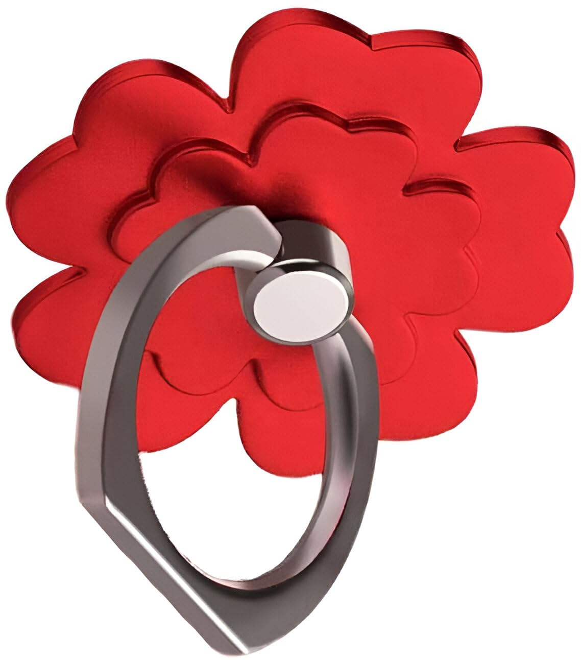 360° Rotating Adjustable Phone Ring Holder - Finger Grip Stand for Smartphones & Tablets (Red) | Perfect for Hands-Free Viewing, Secure Grip & Selfies