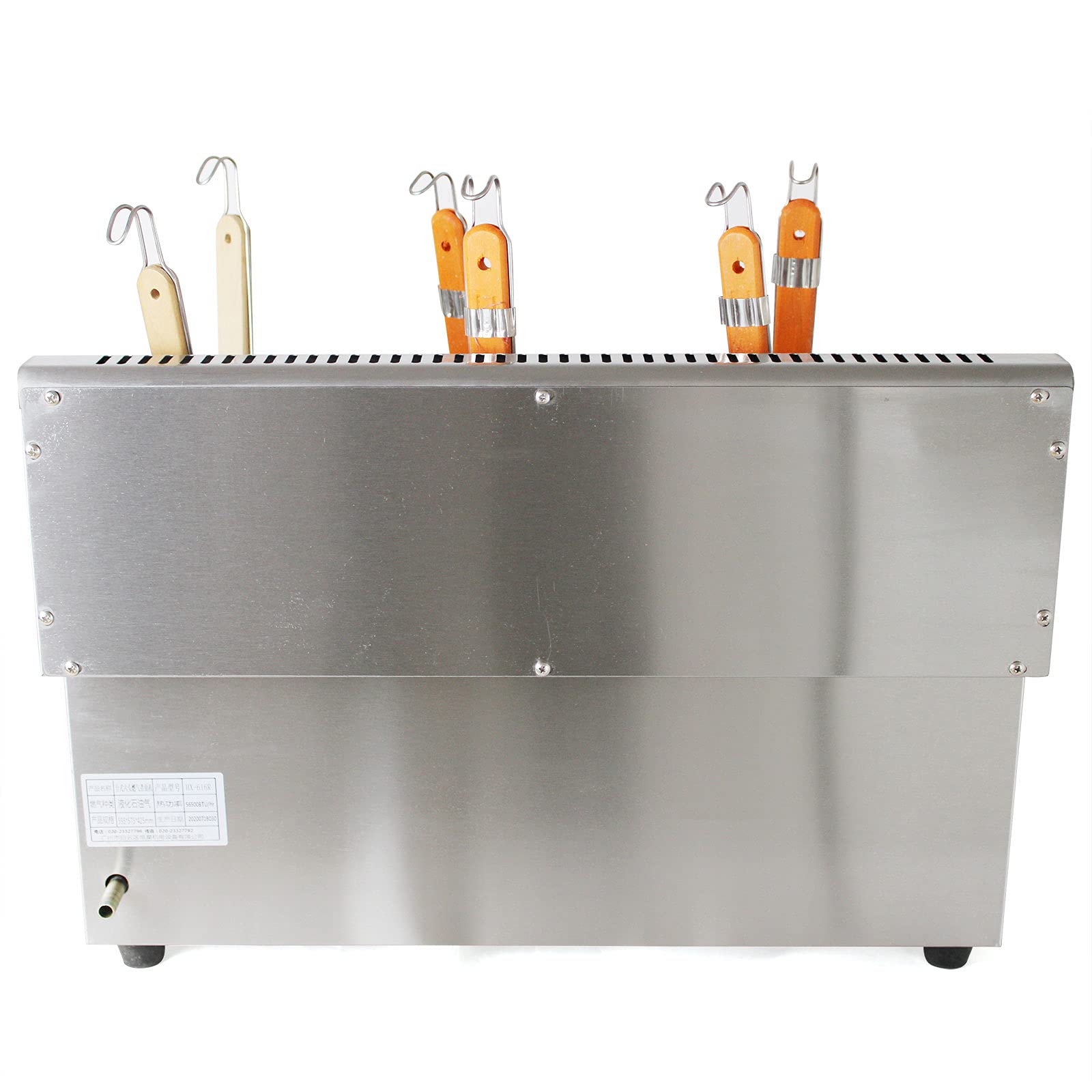 6 Hole Stainless Steel Gas Countertop Pasta Cooker Machine with Filter - Professional Noodles Cooking Equipment for Dumpling, Soup & Pasta | Perfect for Restaurants, Food Trucks & Home Kitchens