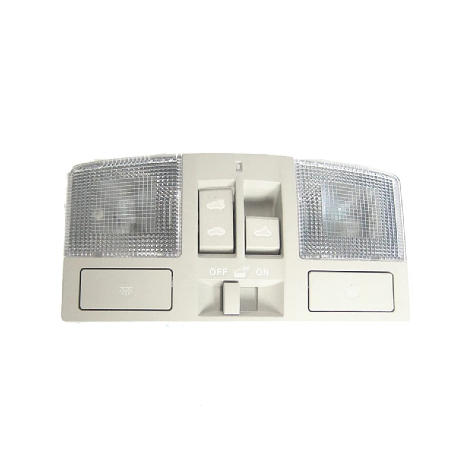 2009-2013 Mazda 3 Axela Car Interior Ceiling Light Assembly with Reading Lights, Glasses Case & Sunroof Switch - Perfect for Night Driving, Reading, and Sunroof Control