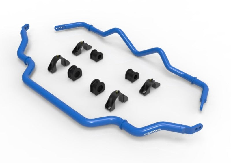 aFe 16-21 Infiniti Q50 Q60 3.0L TT Performance Sway Bar Set - Front & Rear Stabilizer Bars - Blue - Improves Cornering & Handling for Sport Driving