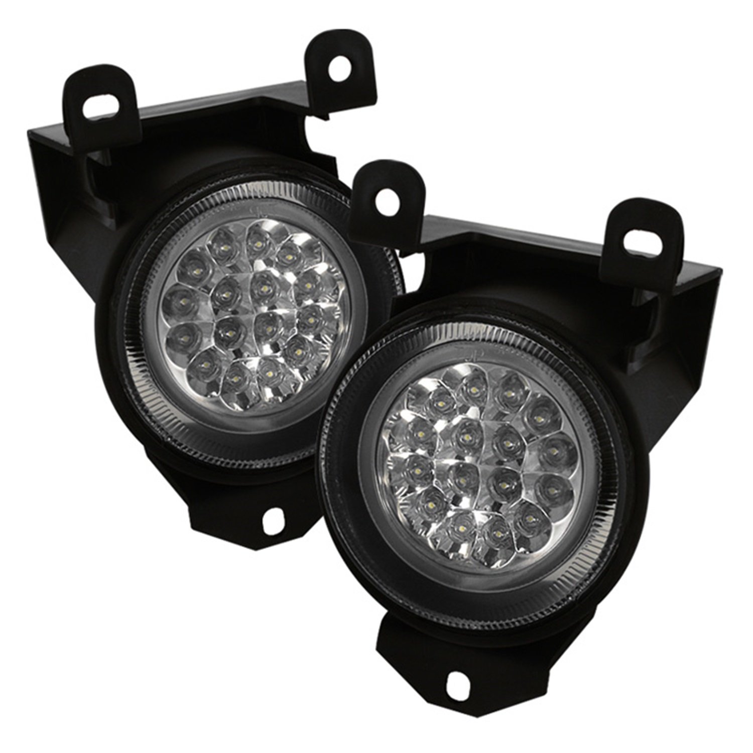 Spyder Auto FL-LED-GD99-C Clear LED Fog Light Kit for GMC Trucks & SUVs - High Visibility Driving in Fog, Rain & Low Light Conditions