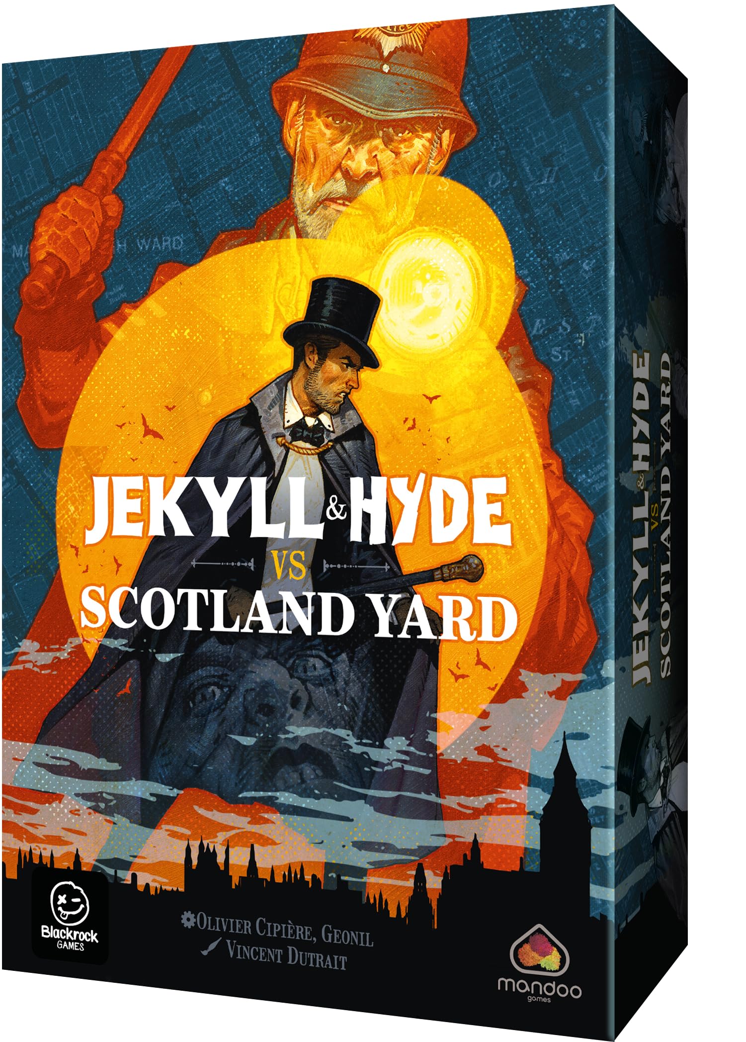 Blackrock Games Jekyll & Hyde Versus Scotland Yard - Cooperative Board Game for 2 Players Ages 10+ - Strategy Card Game with Fast-Paced Duel Gameplay - Perfect for Family Game Nights & Strategy Lovers